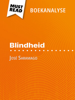 cover image of Blindheid van José Saramago (Boekanalyse)